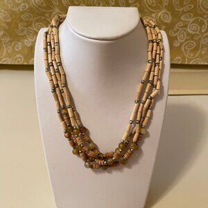 Wooden Beaded Necklace